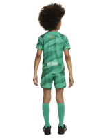 Barcelona 23/24 Kid's Green Goalkeeper Shirt and Shorts