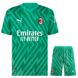 AC Milan 23/24 Kid's Home Goalkeeper Shirt and Shorts