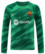 Barcelona 23/24 Men's Green Goalkeeper Long Sleeve Shirt