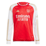 RICE #41 Arsenal 23/24 Men's Home Long Sleeve Shirt - Arsenal Font