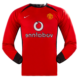 Manchester United 02/04 Men's Home Retro Long Sleeve Shirt