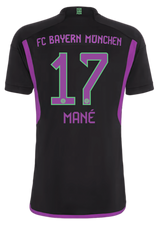 MANÉ #17 Bayern Munich 23/24 Stadium Men's Away Shirt