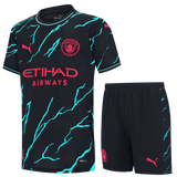 Manchester City 23/24 Kid's Third Shirt and Shorts