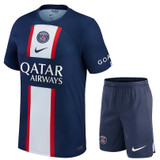 Paris Saint-Germain 22/23 Kid's Home Shirt and Shorts