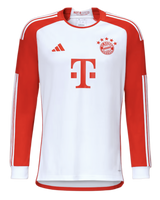 MÜLLER #25 Bayern Munich 23/24 Men's Home Long Sleeve Shirt