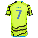 SAKA #7 Arsenal 23/24 Authentic Men's Away Shirt - Arsenal Font