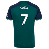 SAKA #7 Arsenal 23/24 Stadium Men's Third Shirt - PL Font