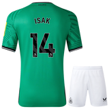 ISAK #14 Newcastle United 23/24 Kid's Away Shirt and Shorts - PL Font