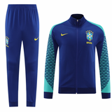 Brazil 23/24 Men's Blue Long Zip Jacket