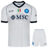 SSC Napoli 23/24 Kid's Away Shirt and Shorts