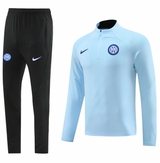 Inter Milan 23/24 Men's Light Blue Short Zip Tracksuit