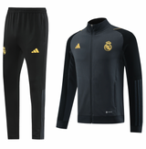 Real Madrid 23/24 Men's Black Long Zip Jacket