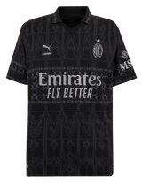 AC Milan X Pleasures 23/24 Authentic Men's Dark Shirt