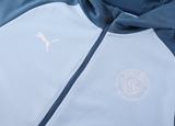 Manchester City 23/24 Men's Light Blue Long Zip Hoodie