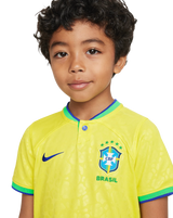 Brazil 2024 Kid's Home Shirt and Shorts