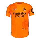 Real Madrid Y-3 23/24 Authentic Men's Goalkeeper Orange Shirt