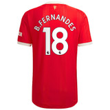 B.FERNANDES #18 Men's 21/22 Authentic Manchester United Home Shirt