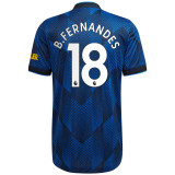 B.FERNANDES #18 Men's 21/22 Authentic Manchester United Third Shirt