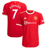 RONALDO #7 Men's 21/22 Authentic Manchester United Home Shirt