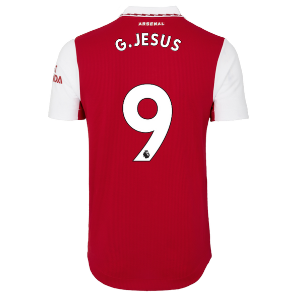 G. JESUS #9 Arsenal 22/23 Authentic Men's Home Shirt