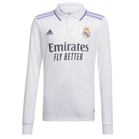 BENZEMA #9 Real Madrid 22/23 Home Long Sleeve Shirt
