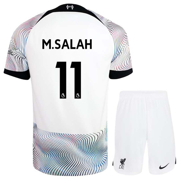 M.SALAH #11 Liverpool 22/23 Kid's Away Shirt and Shorts