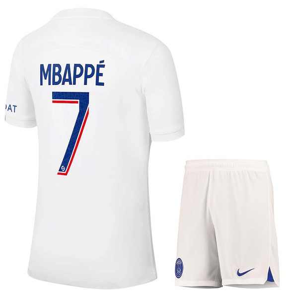 MBAPPE #7 Paris Saint-Germain 22/23 Kid's Third Shirt and Shorts