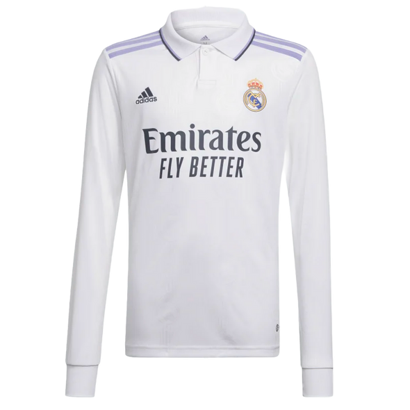 VINI JR #20 Real Madrid 22/23 Home Long Sleeve Shirt
