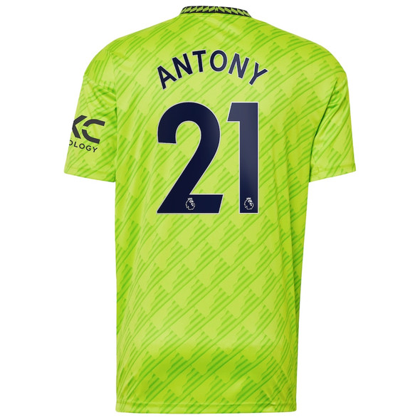 ANTONY #21 Manchester United 22/23 Stadium Men's Third Shirt