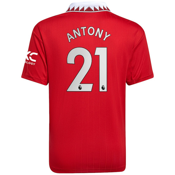 ANTONY #21 Manchester United 22/23 Kid's Home Shirt and Shorts