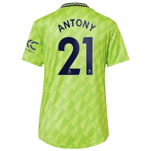 ANTONY #21 Manchester United 22/23 Women's Third Shirt