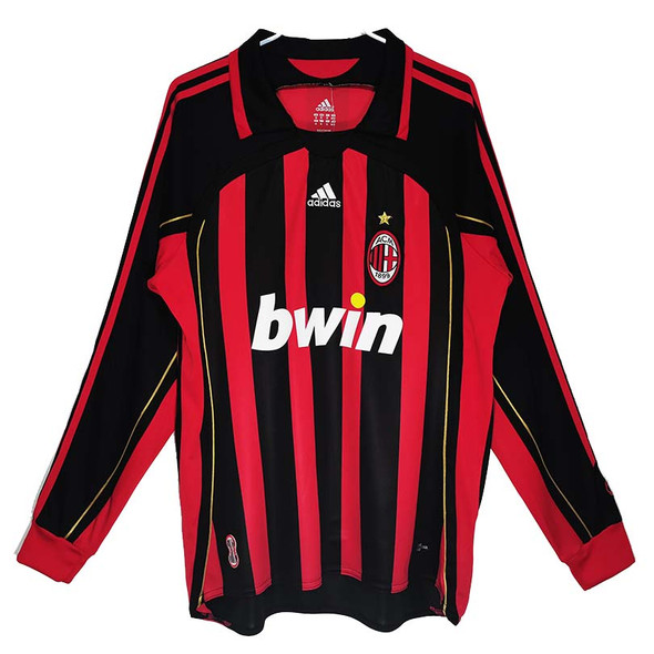 AC Milan 06/07 Men's Home Retro Long Sleeve Shirt