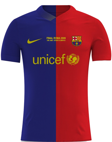 Barcelona 08/09 Men's Home Retro Shirt UCL Edition