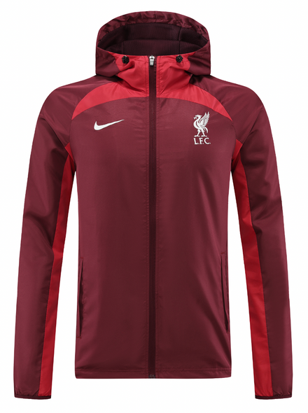 Liverpool 22/23 Men's Bordeaux Long Zip Windbreaker