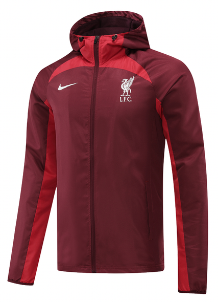 Liverpool 22/23 Men's Bordeaux Long Zip Windbreaker