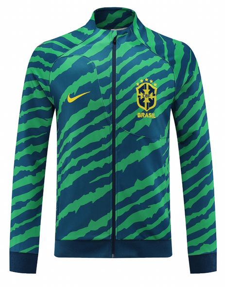 Brazil 22/23 Men's Pre-Match Long Zip Jacket