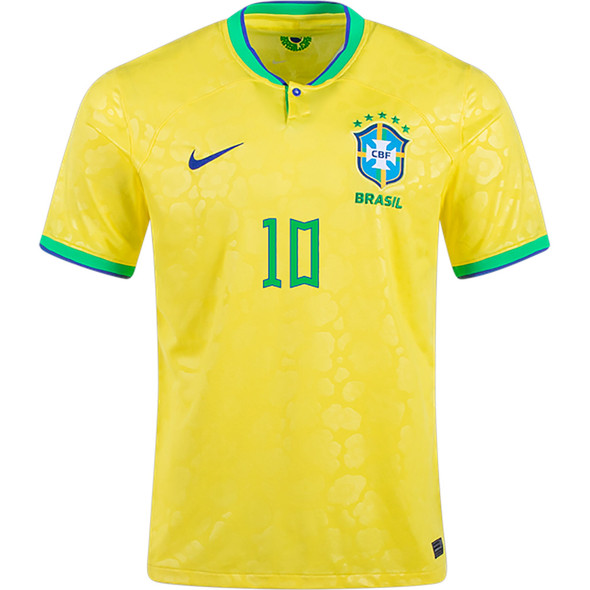 NEYMAR JR #10 Brazil 22/23 Stadium Men's Home Shirt