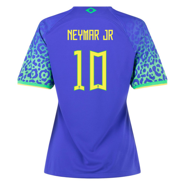 NEYMAR JR #10 Brazil 22/23 Women's Away Shirt