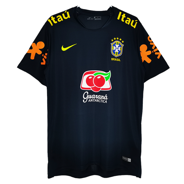 Brazil 18/19 Men's Navy Training Retro Shirt