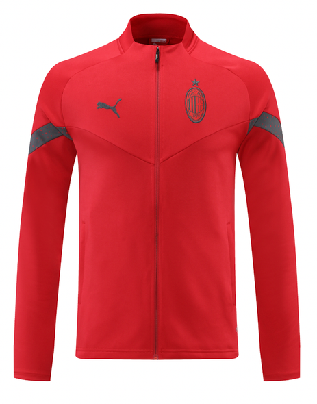 AC Milan 22/23 Men's Red Long Zip Jacket