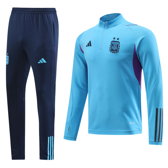 Argentina 22/23 Men's Light Blue Short Zip Tracksuit