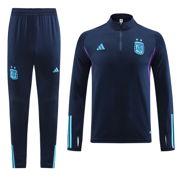 Argentina 22/23 Men's Blue Short Zip Tracksuit