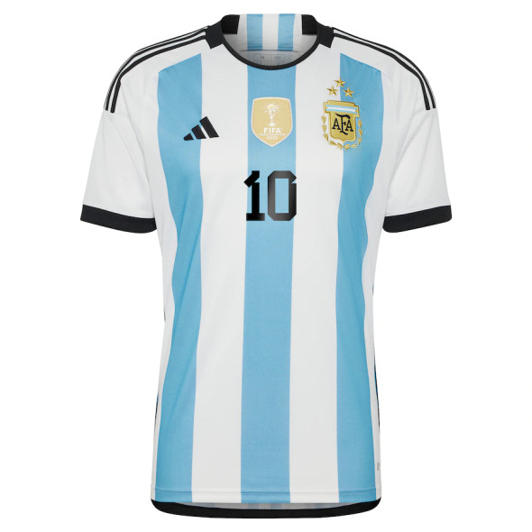 MESSI #10 Argentina 2022 Winners Kid's Home Shirt and Shorts