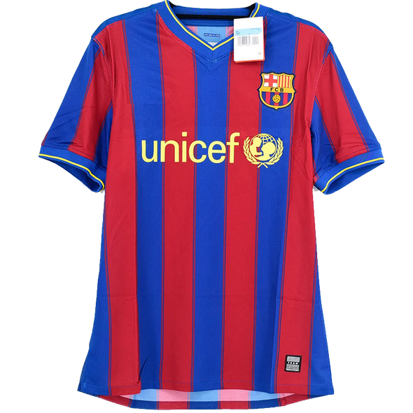 Barcelona 09/10 Men's Home Retro Shirt