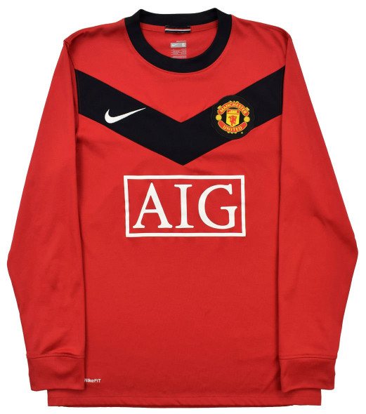Manchester United 09/10 Men's Home Retro Long Sleeve Shirt