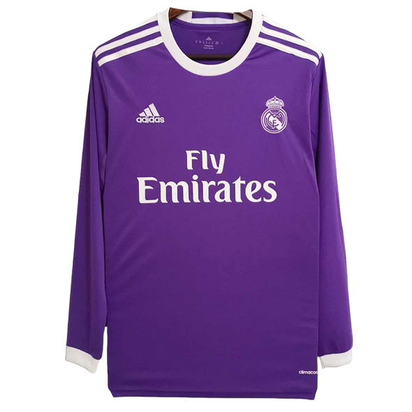 Real Madrid 16/17 Men's Away Retro Long Sleeve Shirt