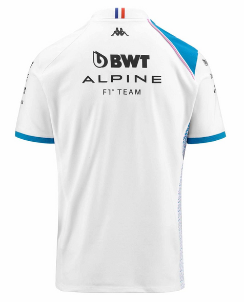 BWT Alpine 2023 White Teamline Polo