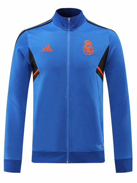 Real Madrid 22/23 Men's Blue Long Zip Jacket