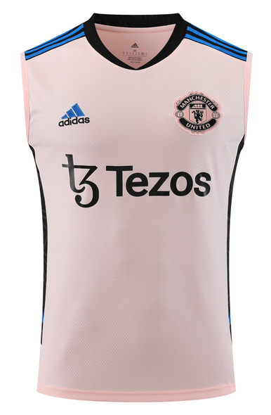 Manchester United 22/23 Men's Pink Training Tank Top