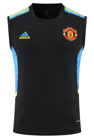 Manchester United 22/23 Men's Black-Blue Training Tank Top